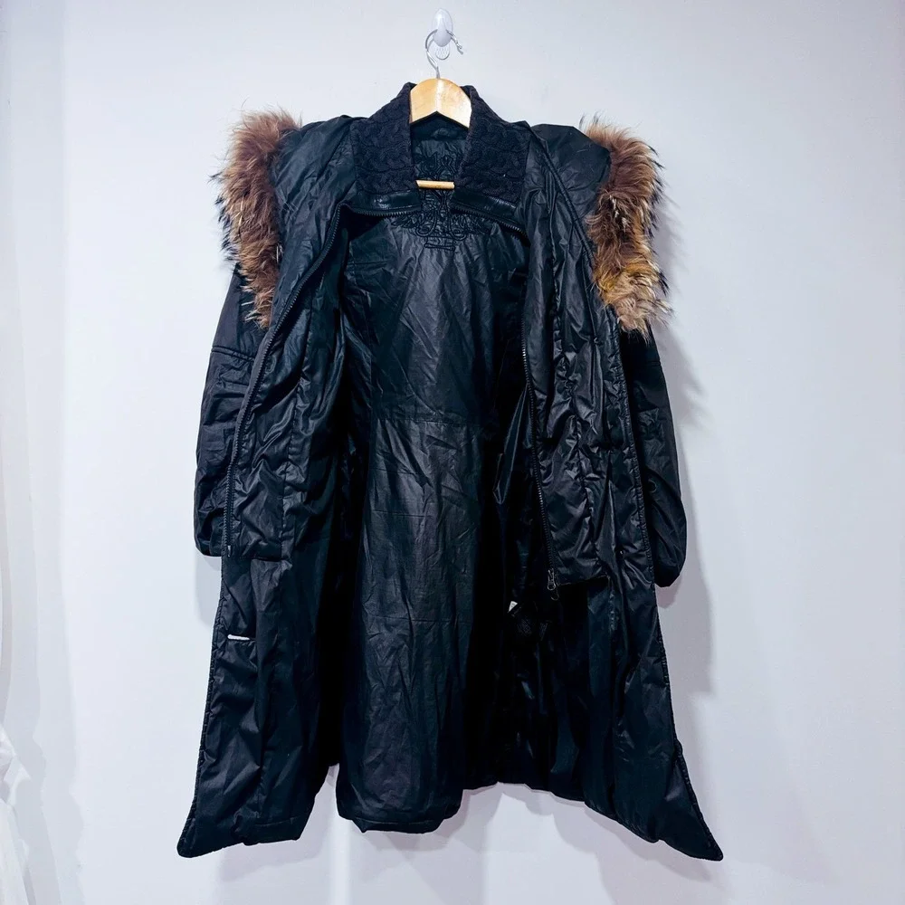 MACKAGE Brown puffer coat with fur hood | Luxury winter | Small - Picture 2 of 16